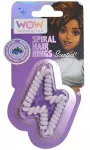 KIDS Spiralinė plaukų guma su bra&scaron;kių kvapu mergaitei violetinė Wow / Wow00091 violetinis žaibas (SB12188)