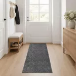 Kilimas Antracito 80 x 400 cm 100% poliesteris 3 mm Plaunamas