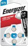 Cinko oro baterija AC675E (V675, ZA675, PR44, 7003ZD) klausos aparatui 1,45 V Energizer 4 vnt. blisteris