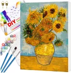 Tapyba pagal numerius su rėmu 40 x 50 cm &bdquo;Saulėgrąžos&ldquo; TP2