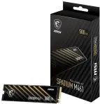 SSD|MSI|SPATIUM M461| 500 GB|M.2|PCI Express 4.0|NVMe Yes|Ra&scaron;ymo greitis 1700 MB/s|Skaitymo greitis 4700 MB/s|MTBF 1500000 h|110xTBW rating|Box|S78-440K260-P83