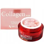 3W Clinic Collagen 3D Regeneration Capsule Kreminis kapsulinis lyginamasis veido kremas 55 g