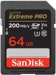 Atminties kortelė SanDisk Extreme Pro 64 GB SDXC UHS-I-Speicherkarte (2022) bis 200 MB/s