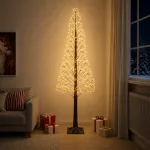 Žvaigždinė Kalėdų eglutė Ruda 240 cm Plastmasė 688 LED