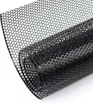 Aggauto universalios 120 x 40 cm juodos lenktyninės grotelės, aliuminio lydinio i&scaron;plėtimo grotelės, lenktyninės grotelės, buferis, korio skylė 6 x 1 mm