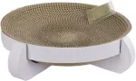 Kerbl Platinum 81555 Kartoninė kačių draskyklė-lova su katžole, 35 x 35 x 10 cm, balta