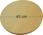 Apskrita picos lenta medinė lenta pjaustymo serviravimo picai masyvi mediena 45 cm