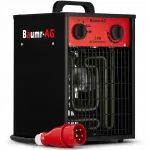 Elektrinis &scaron;ildytuvas Baumr-ag 5kw 5000w pūtiklis 400v