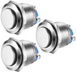 Aktyvinimo mygtukas 19mm, nerūdijančio plieno, 5a, 12-250v Ac