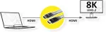 Value 8k Hdmi Ultra Hd kabelis su Ethernet plok&scaron;čias St/st 2m