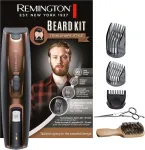 Remington Mb4046 barzdos kirptuvas vyrams [su Xl ilgo pilno barzdos priedu / 0,4 mm&ndash;35 mm / savaime pasigalandantys titano peiliukai] barzdos kirptuvo rinkinys (3 priedų &scaron;ukos: ražienų / trumpų / Xl, maitinimo tinklo / akumuliatoriaus)