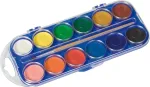Morocolor Primo 12 akvarelinių tablečių, akvareliniai dažai su ry&scaron;kiomis ir intensyviomis spalvomis, idealūs visų tipų popieriui, su teptuku, nuplaunami