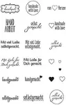 Efco & Studio Light Stempel skaidrūs permatomi antspaudai, asorti antspaudų motyvai, A7 / 74 x 105 mm