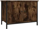 TV staliukas TV spintelė su durelėmis, dūminio ąžuolo, 60x35x45cm, mediena