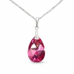 Diamond Sky Jewelry Sidabrinis kaklo papuo&scaron;alas moterims DiamondSky &bdquo;Baroque (Rose Comet Argent Light)&ldquo; su Swarovski kristalais