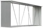 Sodo malkinė, galvanizuotas plienas, 330x84x152cm, pilka