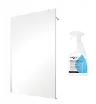 Du&scaron;o sienelė Besco Eco-n Chrom 120 cm. Stiklinė siena 6 mm