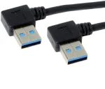 Usb 3.0 Kampinis prailginimo laidas, 90 laipsnių, 0.2m