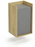 MOBIUS cabinet 1D color: hikora oak/pilkas