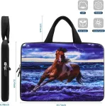 Aortdes 14 15 15.4 15.6 colių ne&scaron;iojamojo kompiuterio dėklas &bdquo;chromebook&ldquo; krep&scaron;ys su rankena kompiuterio apsaugos dėklas dėklas ne&scaron;iojamojo kompiuterio įvorė neopreno ne&scaron;iojimo dėklas, skirtas Dell Lenovo Toshiba Hp Asus Acer (iticb15-04)