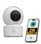 Brennenstuhl Žalias-roof vidaus Ip wifi kamera 4mp 2k zoom Ptz vaikų ir gyvūnų stebėjimui