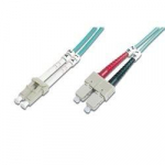 Efb Elektronik EFB Duplex Jumper LC-SC 50/125, OM3, LSZH, aqua, 2.0mm, 10m