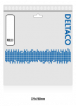 DELTACO įžemintas kabelis, kampinis CEE 7/7, IEC 60320 C13, 10m, 250V / 10A, juodas / DEL-111D
