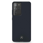 Mercedes Benz Samsung Galaxy S21 Ultra Mercedes dėklas silikoninis Line (MEHCS21LSILNA) mėlynos spalvos