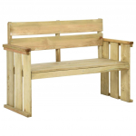Sodo suoliukas, 121cm, impregnuota pu&scaron;ies mediena