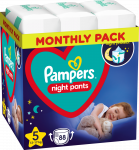 Naktinės sauskelnės-kelnaitės Pampers 5 Dydžio, 88 sauskelnės, 12kg-17kg
