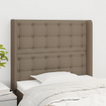 Galvūgalis su auselėmis, taupe, 83x16x118/128cm, audinys