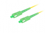 FIBER OPTIC PATCHCORD SM SC/APC-SC/APC SIMPLEX 3.0MM LSZH G657A1 3M Geltonas LANBERG