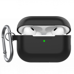 &bdquo;Class and Culture LLC KeyBudz Elevate Keychain&ldquo; &ndash; silikoninis apsauginis dėklas, skirtas &bdquo;AirPods Pro 2&ldquo; (juodas)