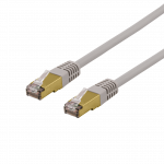 Kabelis DELTACO S / FTP Cat6a, LSZH, 3m, pilkas / SFTP-63AH