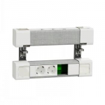 SCHNEIDER ELECTRIC UNICA SYSTEM+ DESK UNIT 4XSCHUKO+USB A/C+RJ45 OPT, Baltas/Pilkas