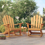 Supamos sodo adirondack kėdės, 2vnt., 79x100x103cm, tikmedis