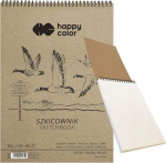Happy Color Spiral Sketcher Birds A4 Balta 80 lak&scaron;tų 90g