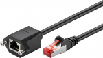 Spacetronik Kabelis LAN ilgintuvas CAT7 juoda 5m