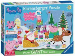 Ravensburger Ravensburger 5534 Peppa Wutz kalėdinė dėlionė su durelėmis, 32 vnt.