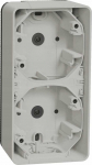 Schneider Electric Mureva Styl Wall pagrindas 2x vertikalus baltas MUR39912