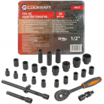 Įrankių rinkinys Forcekraft Rinkinys KLUCZY 26el. 1/2" 8-36mm WKLADKA /FORCEKRAFT