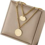 Kaklo papuo&scaron;alas moterims C92, aukso spalvos