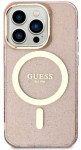 Apple iPhone 11 Guess dėklas Glitter Gold MagSafe (GUHMN61HCMCGP) rožinės spalvos