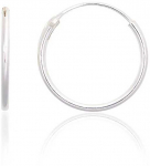 Sidabriniai auskarai &ndash;žiedai - 0.5 g. - 16 mm.