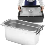 Maitinimo konteineris GN 1/3 su i&scaron;traukiamomis rankenomis 325x176x150mm 5,7L Hendi 817445