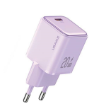 USAMS Tinklo įkroviklis 1xUSB-C PD20W (only head) PD3.0 Fast Charging violetinės spalvos X-ron Series CC183TC03 (US-CC183)