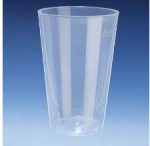 Multi Plastikiniai padėklai 40 cl &Oslash;85 mm, auk&scaron;tis 128 mm, universalūs, pusiau skaidrūs PP, 10 vnt. x 50 vnt./kartonas