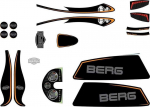 Berg XL Frame - Sticker set Juodas Edition