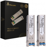 &Scaron;akotuvas Extralink SFP 1.25G 2 vnt. | Modulis SFP | 1,25 Gbps, LC/UPC, 1310 nm, 20 km, vieno režimo, DOM (skirta HP / Aruba)