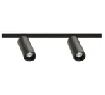 4W dvigubas &scaron;viestuvas į magnetines sistemas FIT 20 48V, 3000K, juodas